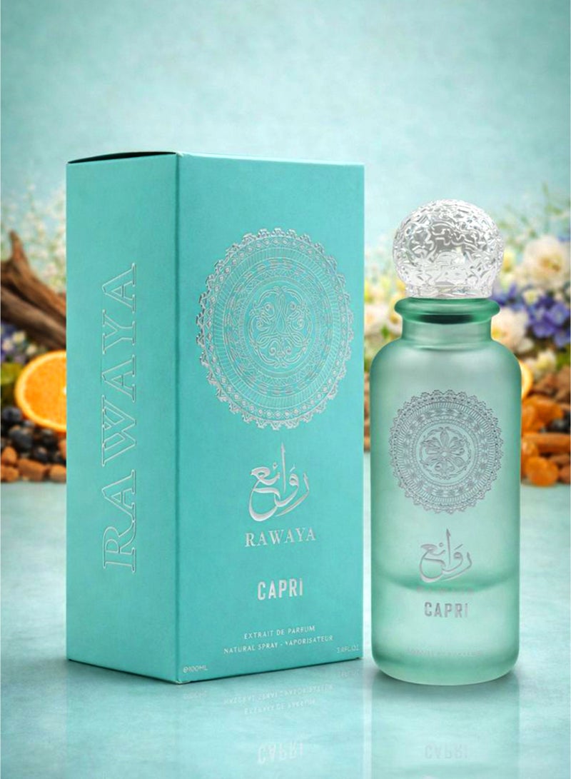 OUDI Luxury Unisex Perfume Oudi Rawaya Capri Extrait De Parfum 100ml | Luxury Unisex Perfume with Musky, Powdery & Vanilla Accords | Long Lasting Fragrance for Men & Women - Image 4